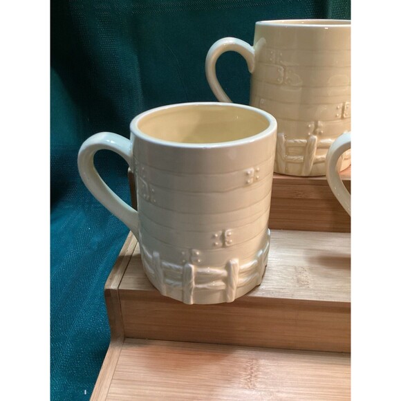 Vintage Marks & Rosenfeld Mug/Cups Set 4 Farmhouse Barn Cottage Holstein Cow - Picture 7 of 14